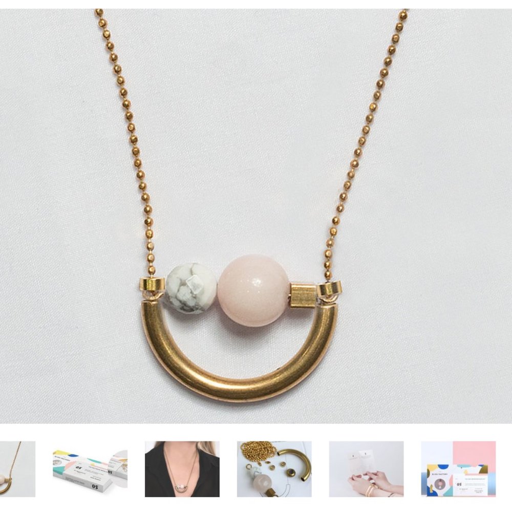DIY Half Moon Necklace Kit